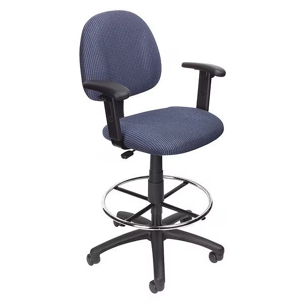Drafting Stool (B315-Be) W/Footring And Adjustable Arms, Boss, Mfr#: B1616-BE