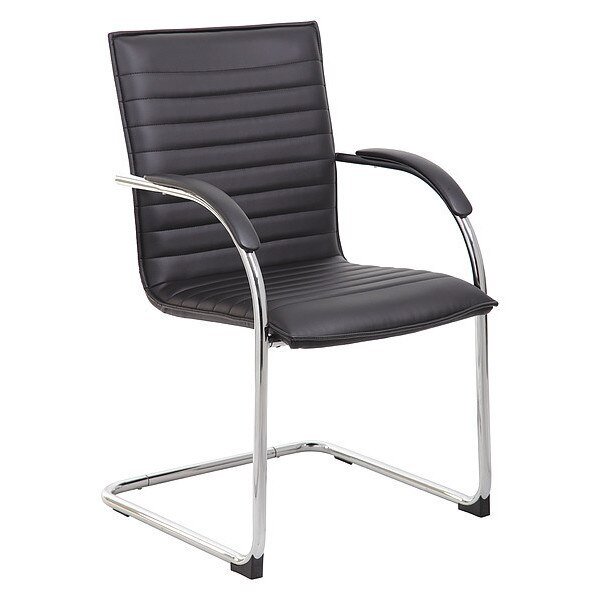 Side Chair, 23 in W 24-1/2" L 37-1/2" H, Fixed, Vinyl Seat, B9536 Series, Boss, Mfr#: B9536-BK-2