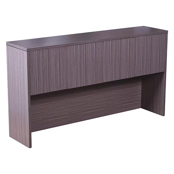 Hutch With Doors, Driftwood, 71"x15"x36", Boss, Mfr#: N144-DW