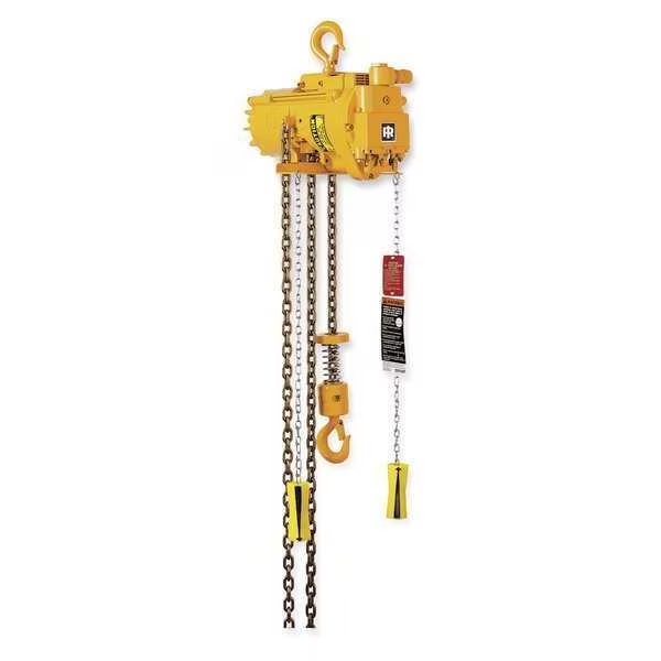 Air Chain Hoist, 550 lb. Cap., 10 ft. Lift, Ingersoll-Rand, Mfr#: ML250K-2C10-C6