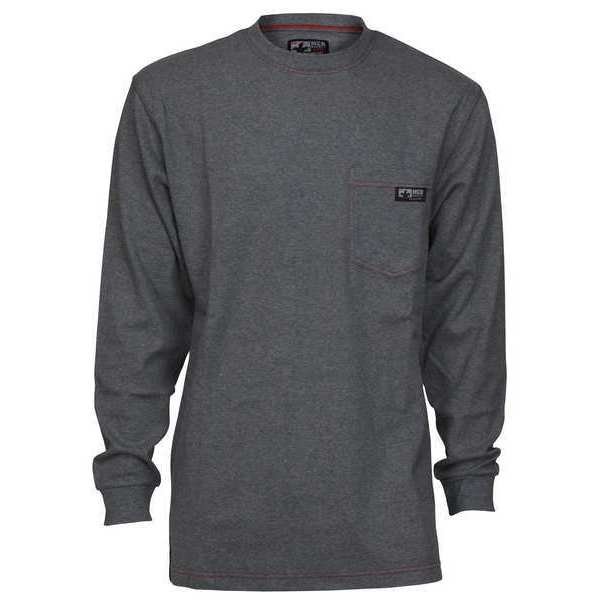 FR Long Sleeve Shirt, 10.6 cal/sq cm, Gray, Mcr Safety, Mfr#: LST1GX4