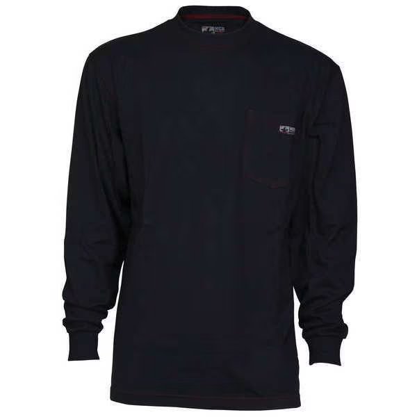 FR L Sleeve Shirt, N Blue, 2XL, Regular, Mcr Safety, Mfr#: LST1NX2
