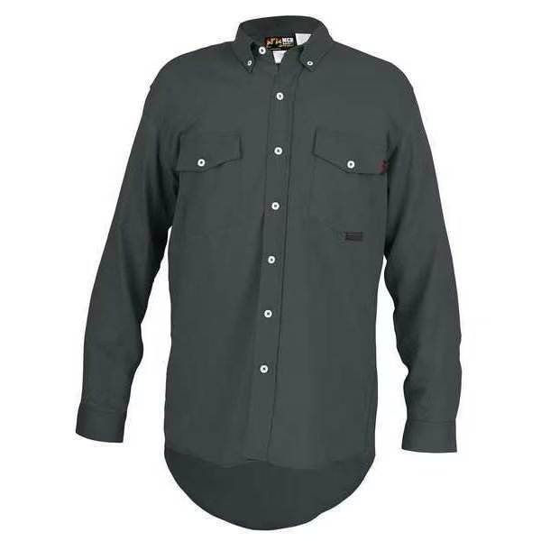 FR Long Sleeve Shirt, 8.7 cal/sq cm, Gray, Mcr Safety, Mfr#: S1GL