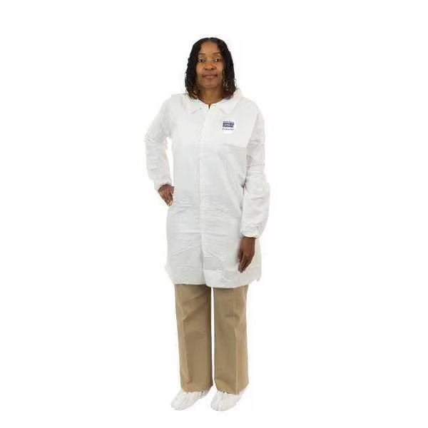 Disposable Microporous Lab Coat, M, PK30, International Enviroguard, Mfr#: 8046-M