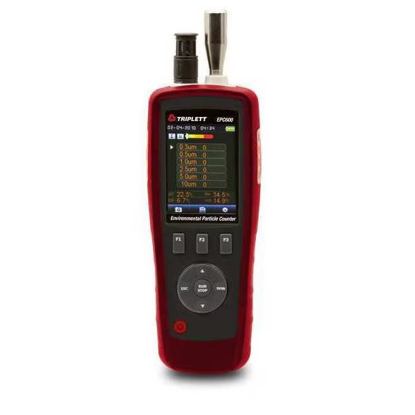 Particle Counter, 0.3/0.5/1/2.5/5/10um, Triplett, Mfr#: EPC600