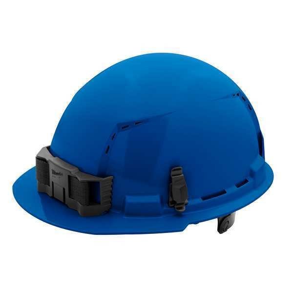 Front Brim Blue Front Brim Vented Hard Hat w/6pt Ratcheting Suspension - Type 1, Class C, Milwaukee Tool, Mfr#: 48-73-1224