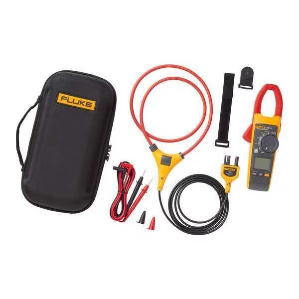 Clamp Meter Kit, LCD, 2,500 A A, 1.3 in (34mm) Jaw Capacity, Fluke, Mfr#: FLK-376FC-IFLEX36