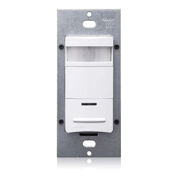 Occ Snsr, PIR, 120-277V AC, Wht, Leviton, Mfr#: ODS10-IDW