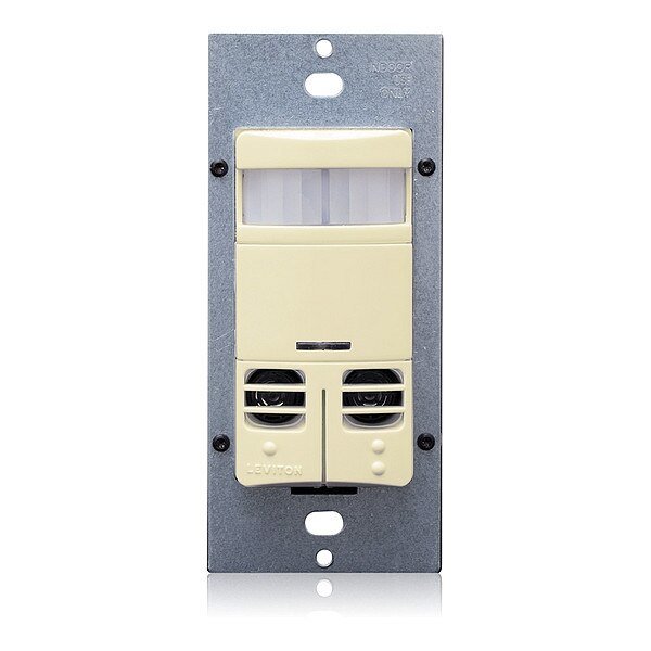Occ Snsr, PIR/Usonic, 120-277V AC, Ivory, Leviton, Mfr#: OSSMD-MAI