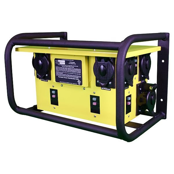 Temporary Power Box, Yellow, NEMA 3R, Southwire, Mfr#: 8806UGFX
