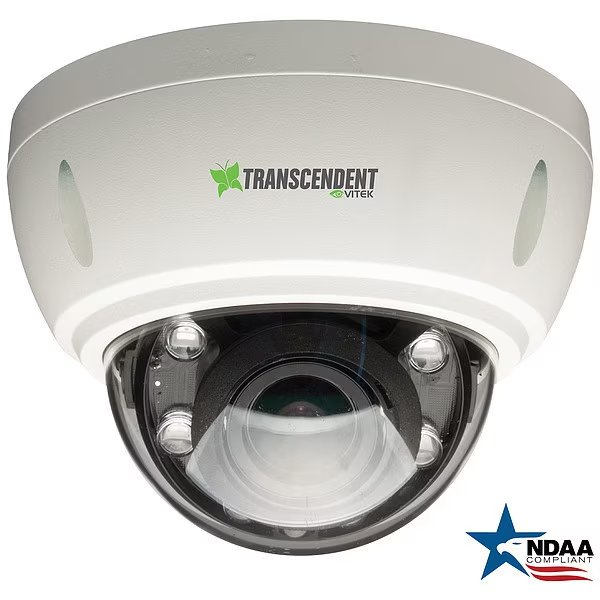Motorized Varifocal Dome, Camera, 12V, 5MP, Vitek, Mfr#: VTD-T4D6HR5MD
