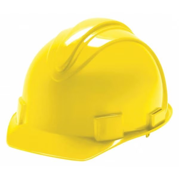 Front Brim Hard Hat, Type 1, Class E, Ratchet (4-Point), Yellow, Jackson Safety, Mfr#: 20401