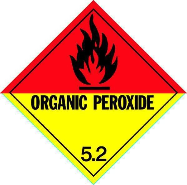 Vehicle Placard, Orgnc Proxde 5.2 w Picto, Stranco, Mfr#: DOTP-0046-PS
