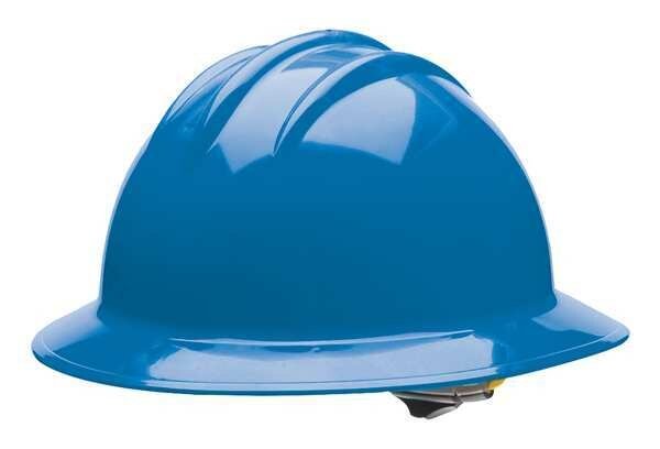 Full Brim Hard Hat, Type 1, Class E, Ratchet (6-Point), Blue, Bullard, Mfr#: 33KBR
