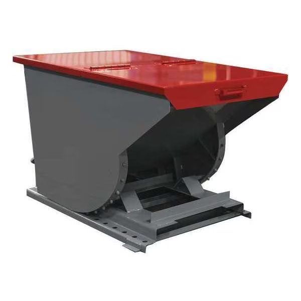 Hopper Lid, Red, Hinged, Fits 1 cu. yd., EnjoyTool Select, Mfr#: 10033 RED