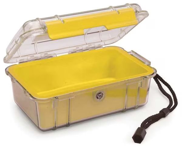 Micro Case, Yellow, 7.50 x 5.06 x 3.12 In, Pelican, Mfr#: 1050
