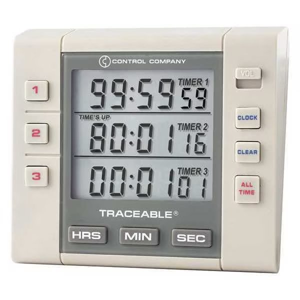 Alarm Timer, 3 Channel, , Traceable, Mfr#: 5000