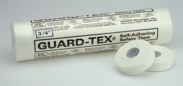 Safety Tape, White, 3/4 x 30 yd. L, PK16, Guard-Tex, Mfr#: 41008-34