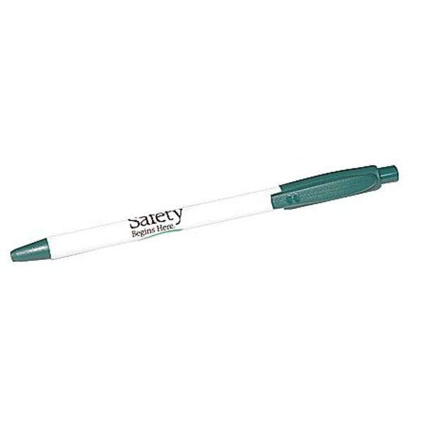 Pen, Safety Begins Here, Blue Ink, PK5, Quality Resource Group, Mfr#: 31830