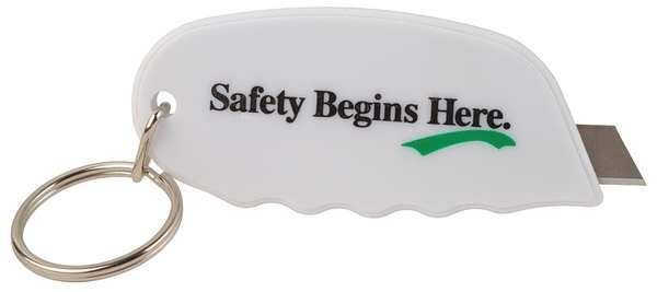 Slogan Key Ring, Plastic, 2-1/2 in., The Marek Group, Mfr#: 551