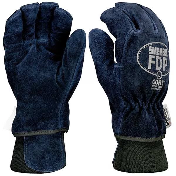 Firefighters Gloves, M, Cowhide Lthr, PR, Shelby, Mfr#: 5227 M