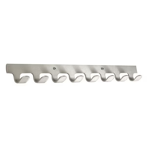 Coat Hook, 12 Hooks, 36 In W, Satin Alumin, Glaro, Mfr#: 236SA
