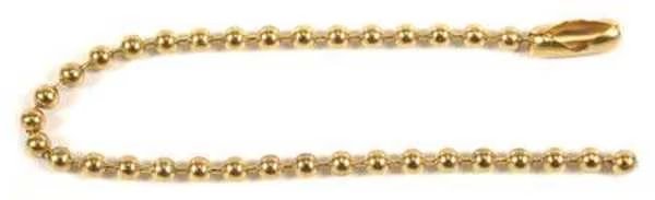 Beaded Chain, Brs, 4-1/2 In, PK25, C.H. Hanson, Mfr#: 8C899