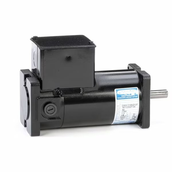 DC Permanent Magnet Motor, 90V DC, Round, Leeson, Mfr#: M1120027.00