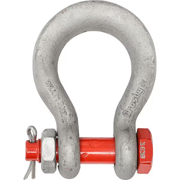 Wide Body Shackle, 25,000 lb, Alloy Steel, Crosby, Mfr#: 1021265