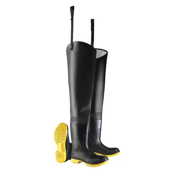 Men's Steel Hip Wader Black, Dunlop, Mfr#: 8685600