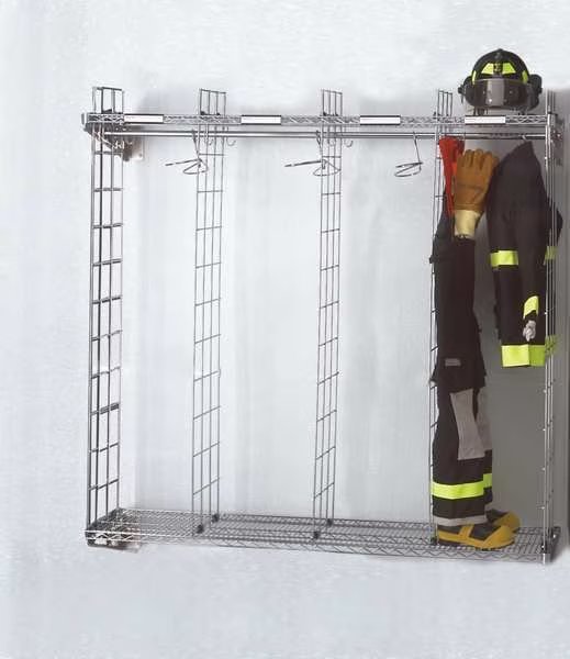 Wall Mounted Ready Rack, Chrome, 21 in D, 78 in H, Groves, Mfr#: NTWM-10/18