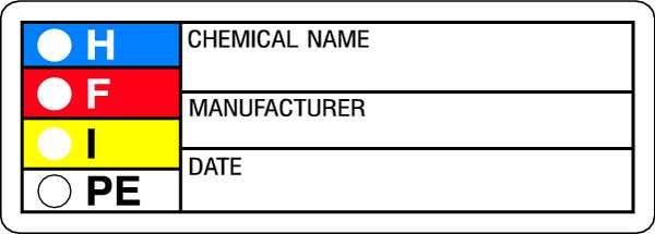 HMIG Label, 1-1/8 In. H, 3-1/8 In.W, PK1000, Harris, Mfr#: LB131851