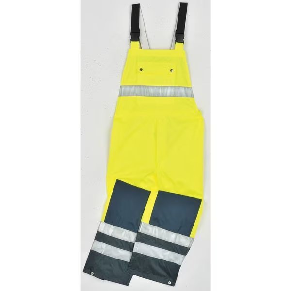 Breathable Bib Pants, Hi-Vis Yellow, XL, Occunomix, Mfr#: LUX-TENBIB-YXL