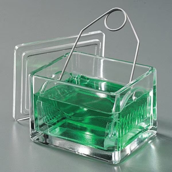 Slide Staining Dish, Glass, 95x76x64mm, Pk6, Wheaton, Mfr#: 900200