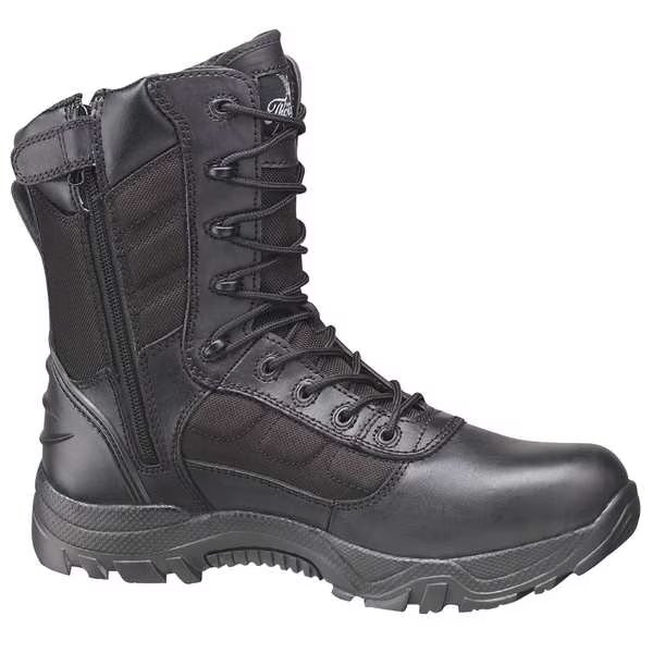 Size 9-1/2 Unisex 8 in Work Boot Composite Work Boot, Black, Thorogood Shoes, Mfr#: 804-6191 9.5M