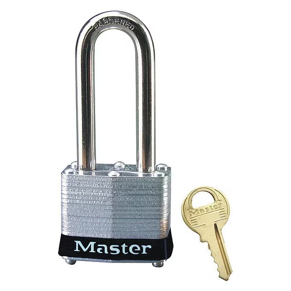 Lockout Padlock, KD, Black, 1-1/4"H, Master Lock, Mfr#: 3LHBLK