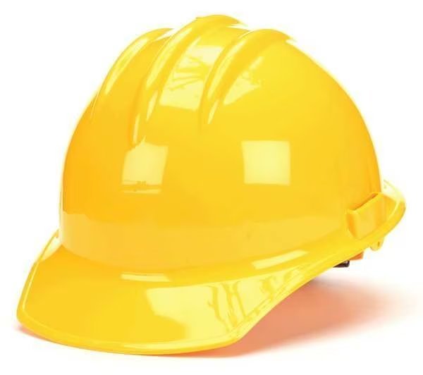Front Brim Hard Hat, Type 1, Class C, Ratchet (6-Point), Yellow, Bullard, Mfr#: 30YLR