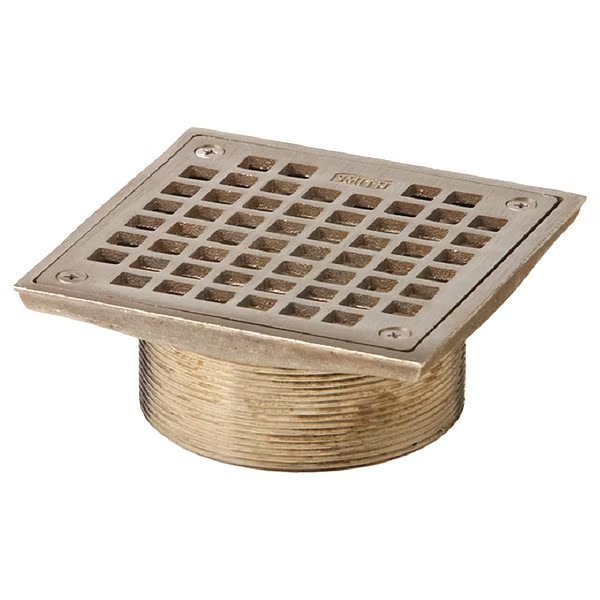 3-3/4" Pipe Dia. Nickel Bronze Adjustable Floor Drain Strainer, Jay R. Smith Manufacturing, Mfr#: B05NB