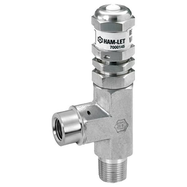 Relief Valve, Stainless Steel, 1 57/100" L, Ham-Let, Mfr#: H-985-SS-N-1/4-SL