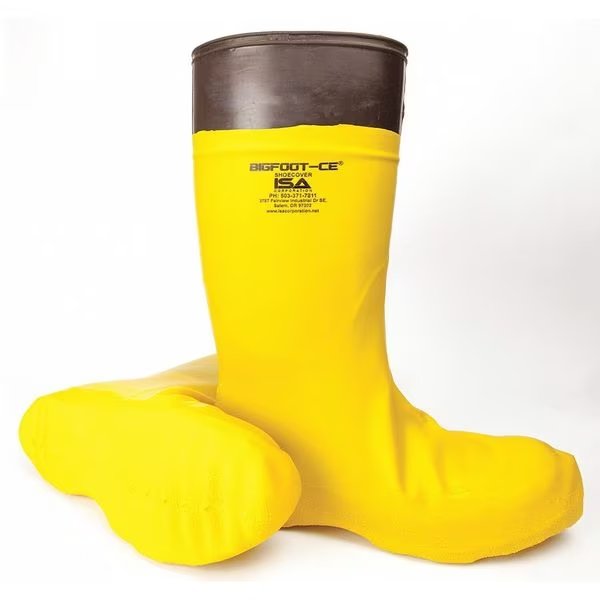 Overshoes, XL, Yllw, Resists Bioburden, PK50, Isa, Mfr#: SYBF401X