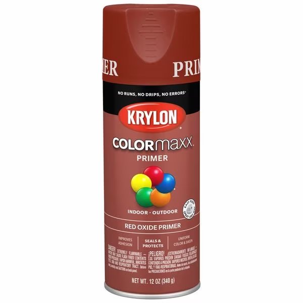 Spray Paint Primer, Red Oxide, 12 oz, Colormaxx, Mfr#: K05583007