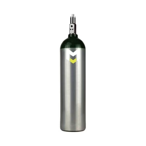 MD Medical Oxygen Cylinder w/Post Valve, Meret Products, Mfr#: MDCYLP-W