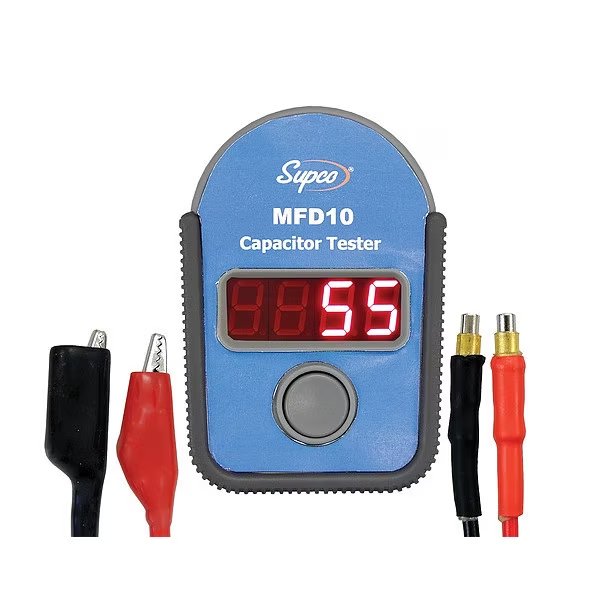 Capacitor Tester, 0.01 to 9999uF, Supco, Mfr#: MFD10