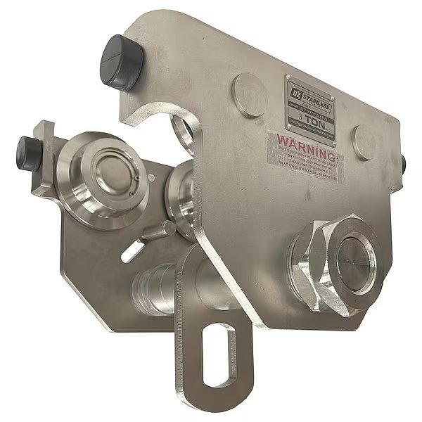 Stainless Steel Push Beam Trolley, Oz Lifting Products, Mfr#: OZSS3PBT