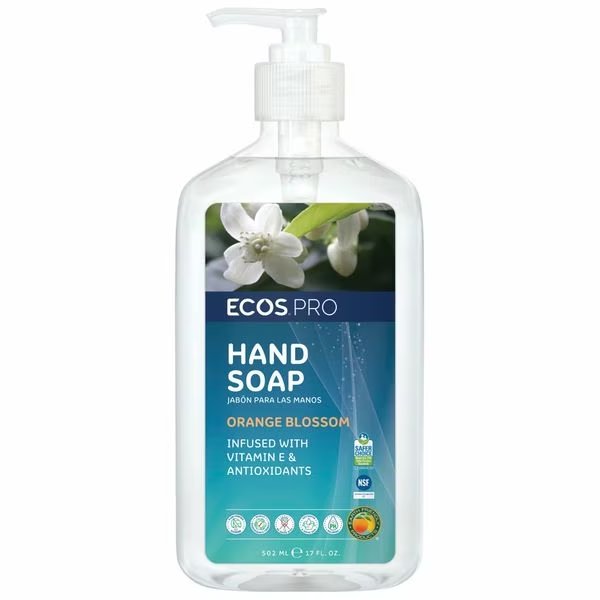 Hand Soap, CLR, 17 oz, Orange Blossom, PK6, Ecos Pro, Mfr#: PL9484/6