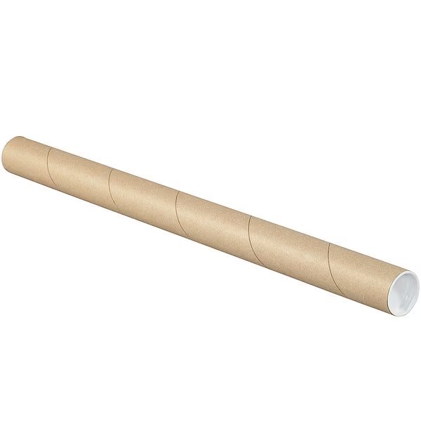 Mailing Tube, 18inLx1-1/2in.dia, PK50, Crownhill, Mfr#: P1518K