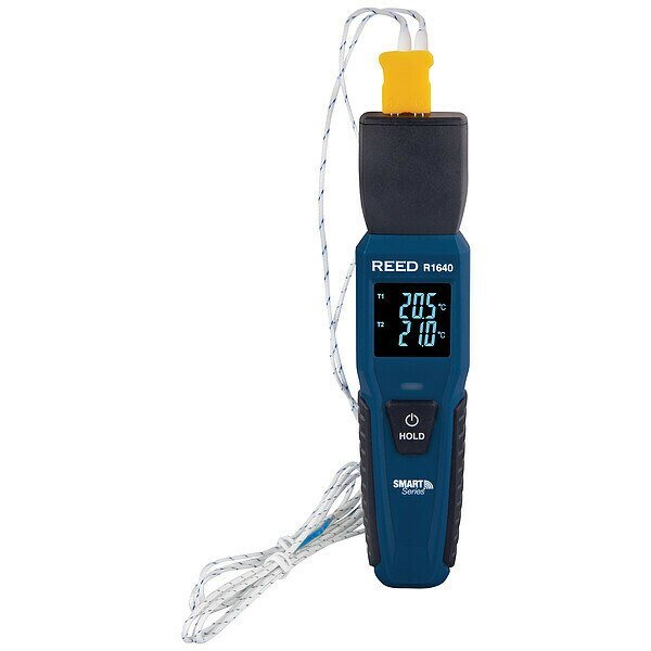 Thermocouple Thermometer, 2 Channels, Reed Instruments, Mfr#: R1640