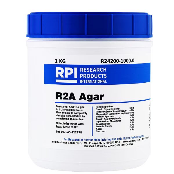 R2A Agar, 1kg, Rpi, Mfr#: R24200-1000.0