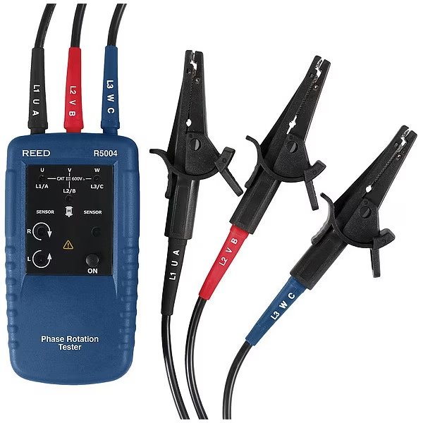 Motor Rotation and 3-Phase Tester, Reed Instruments, Mfr#: R5004