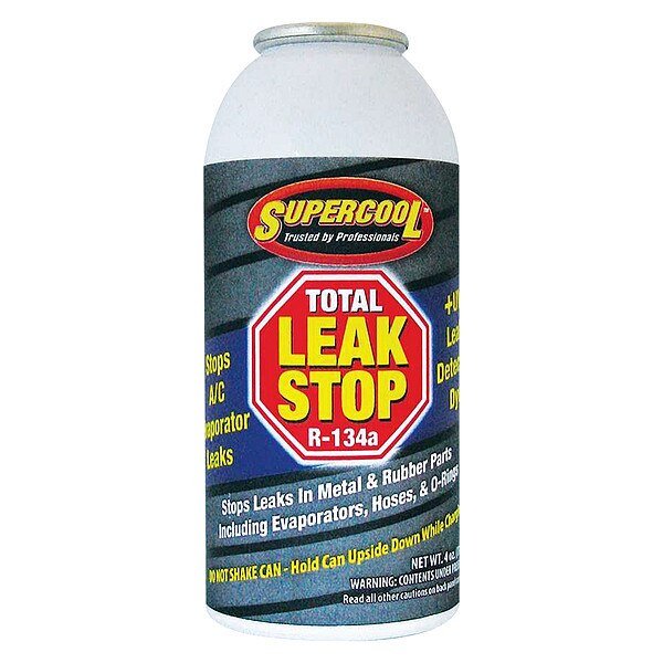 A/C Leak Stop Metal, Aerosol, 4oz., Supercool, Mfr#: ST27